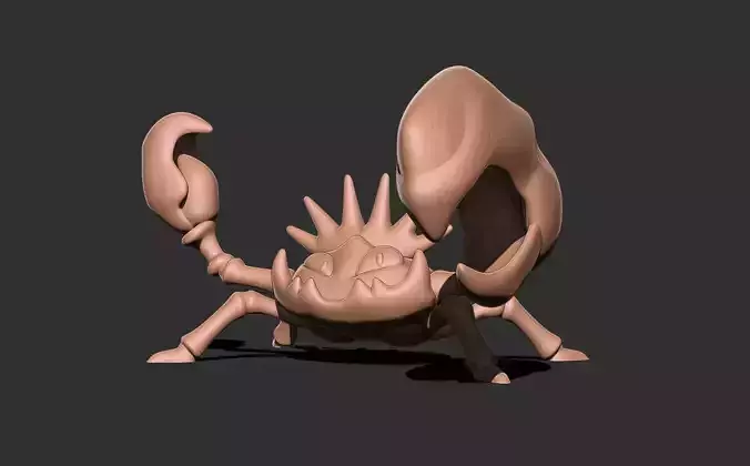 Pokemon - kingler 3D print model
