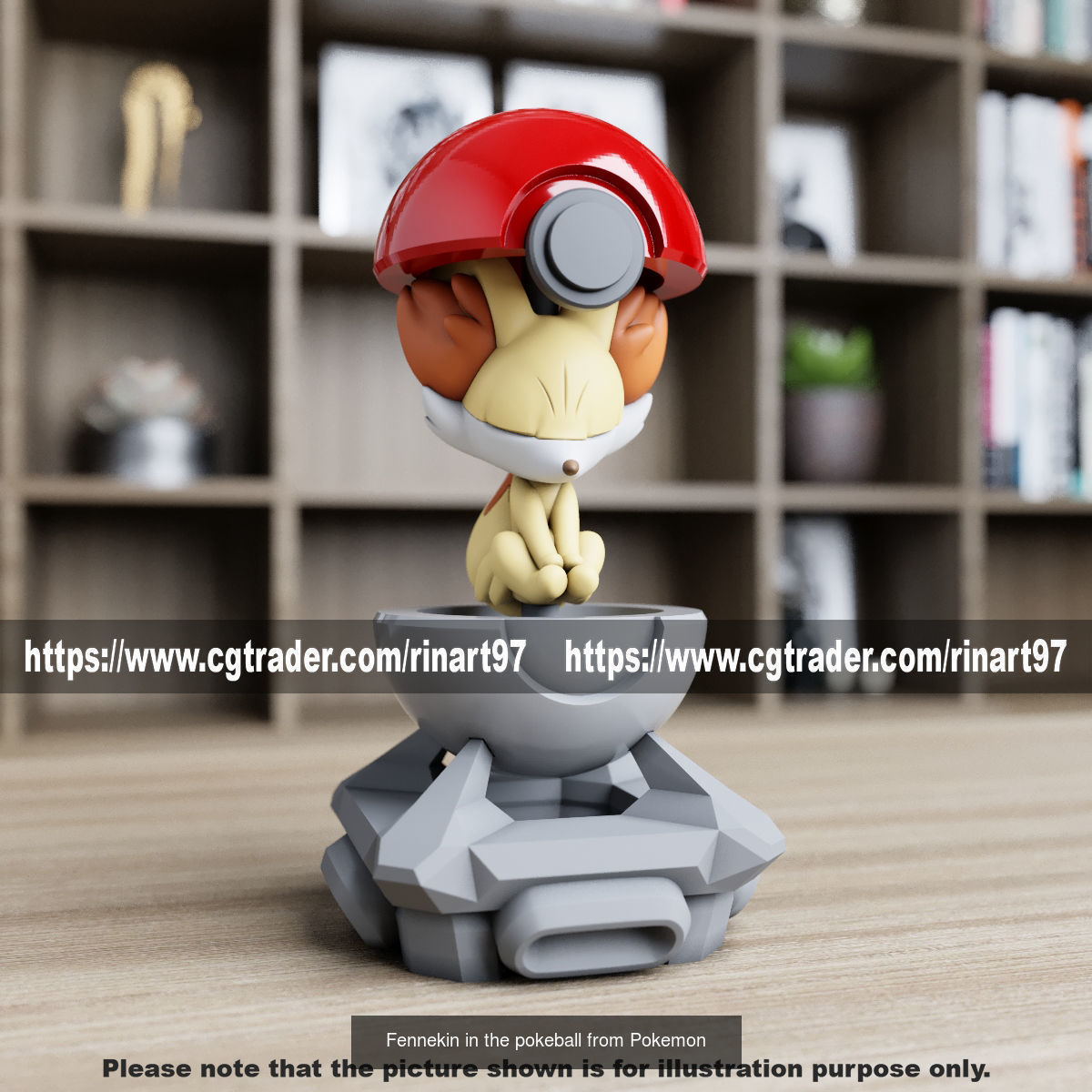 Summary of pokemons in pokeball 3D Model Collection_23