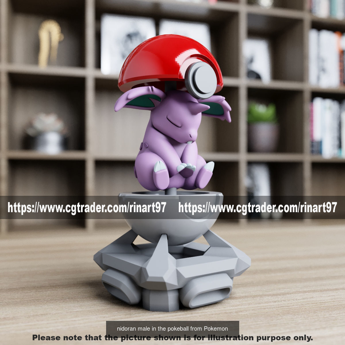 Summary of pokemons in pokeball 3D Model Collection_47
