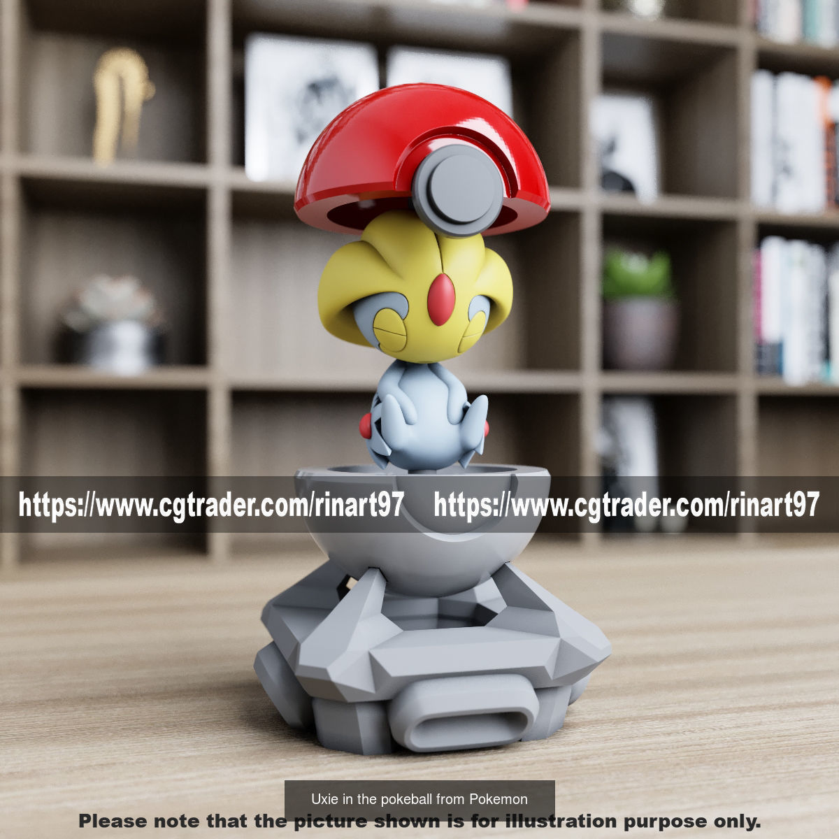 Summary of pokemons in pokeball 3D Model Collection_52