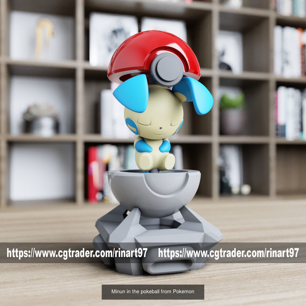 Summary of pokemons in pokeball 3D Model Collection_98