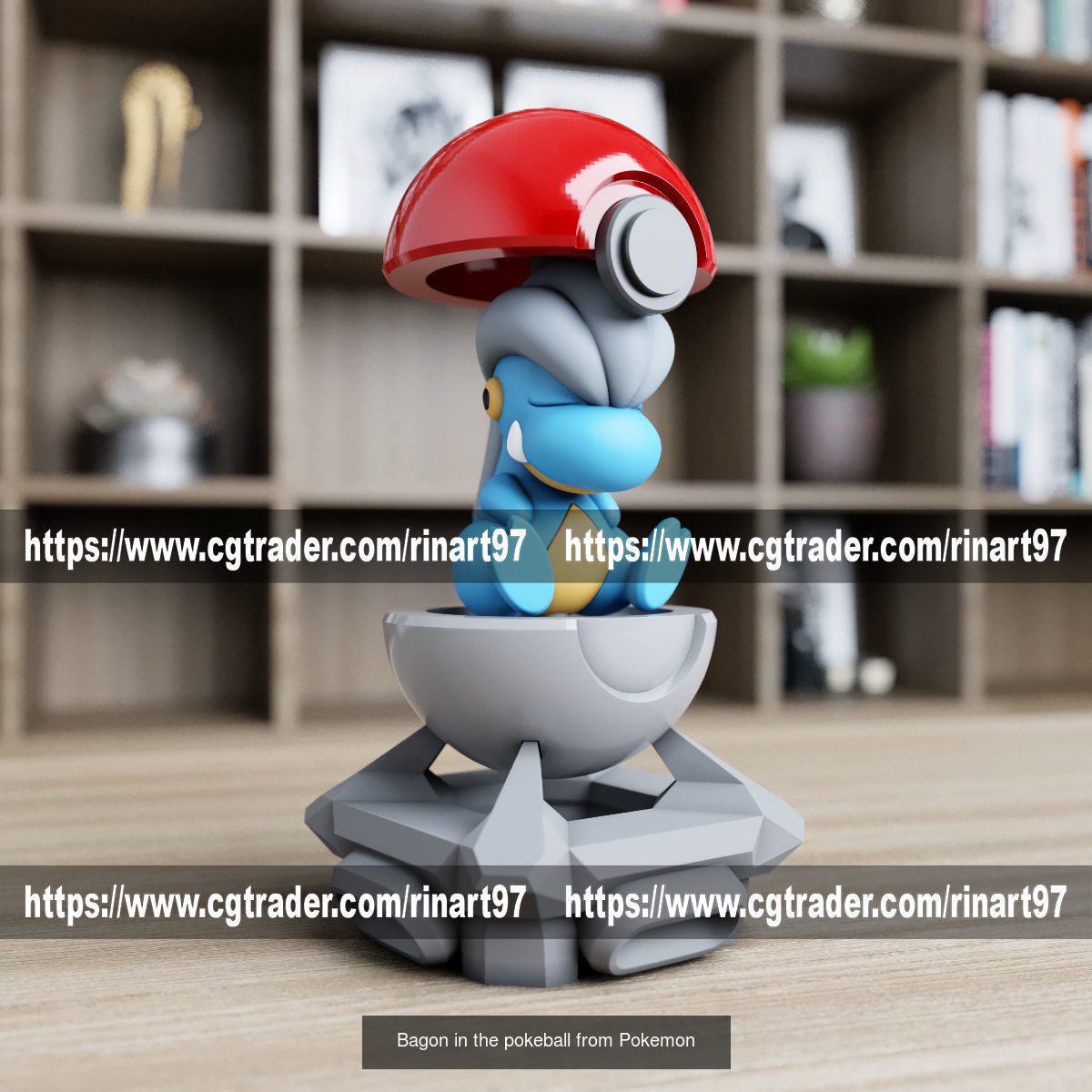 Summary of pokemons in pokeball 3D Model Collection_82