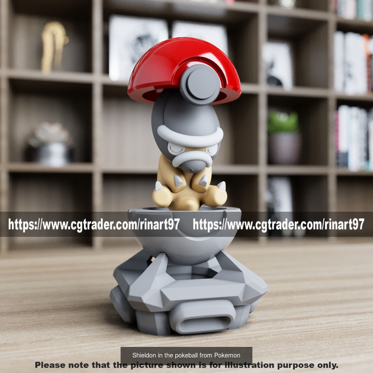 Summary of pokemons in pokeball 3D Model Collection_75