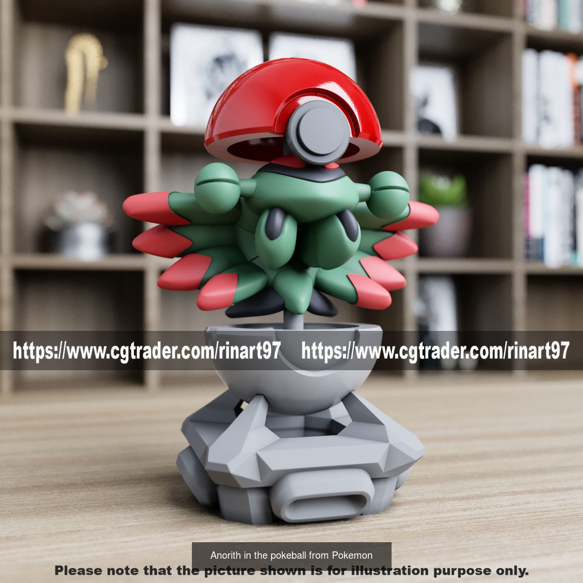Summary of pokemons in pokeball 3D Model Collection_92