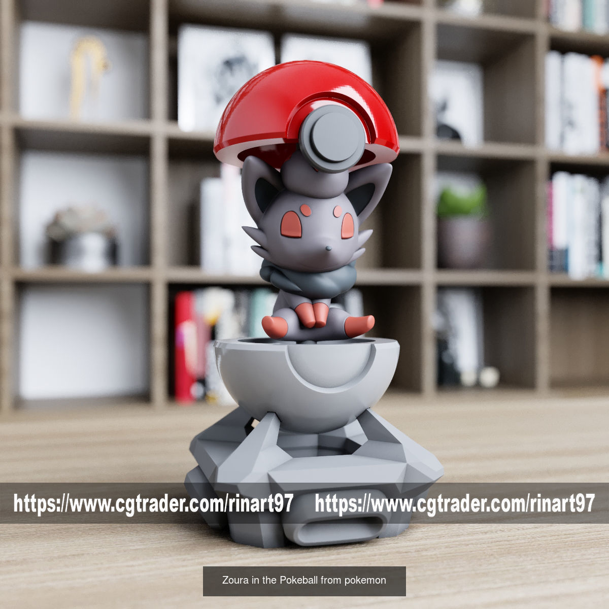 Summary of pokemons in pokeball 3D Model Collection_100