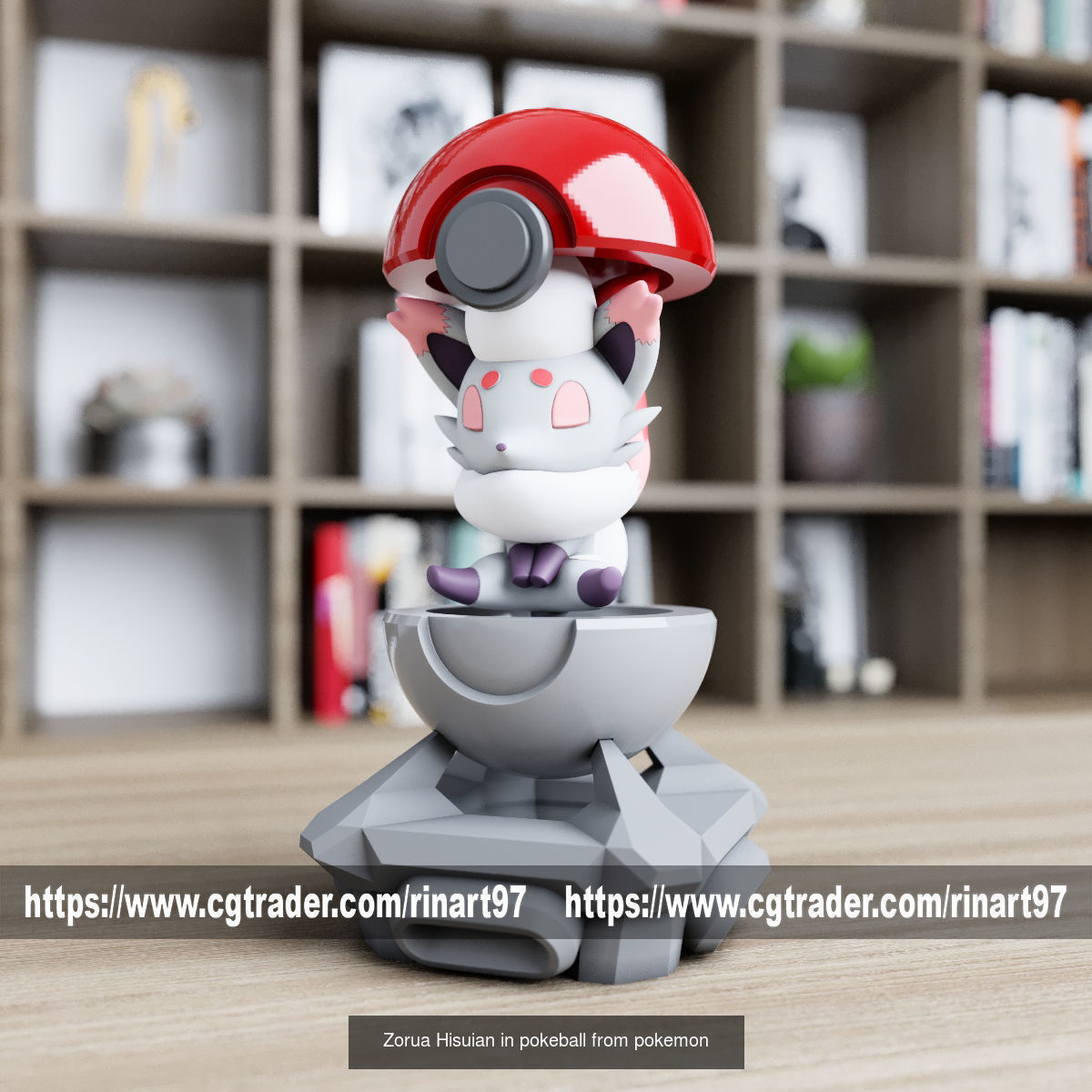 Summary of pokemons in pokeball 3D Model Collection_105