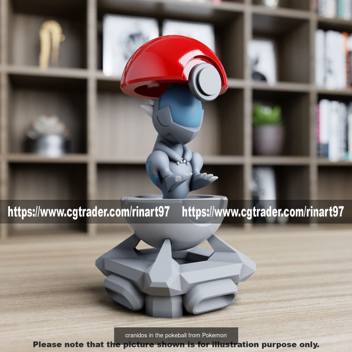Summary of pokemons in pokeball 3D Model Collection_73