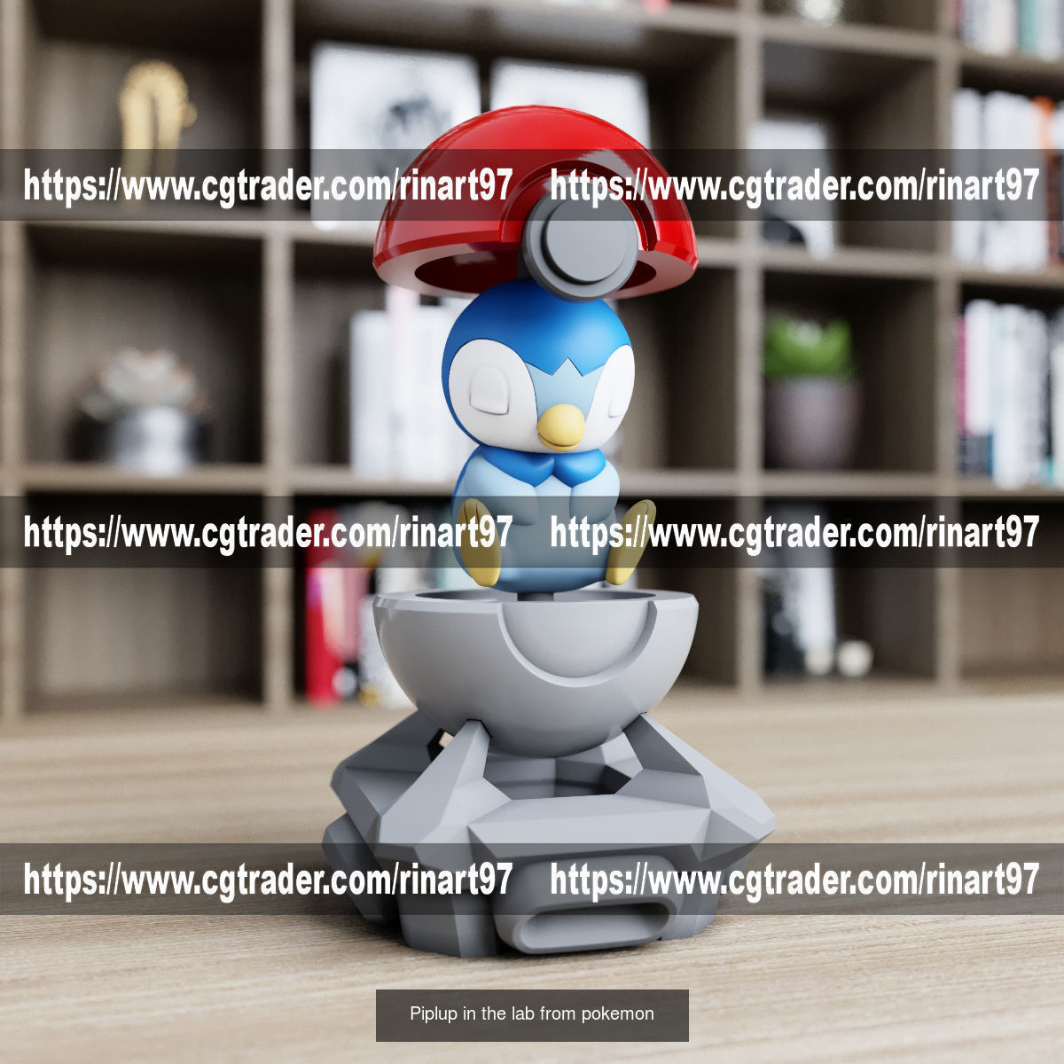 Summary of pokemons in pokeball 3D Model Collection_88