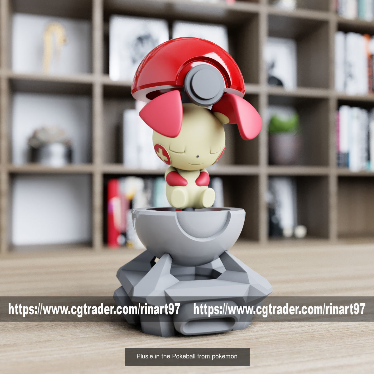 Summary of pokemons in pokeball 3D Model Collection_99