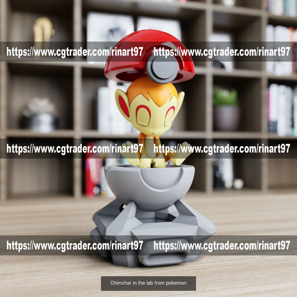 Summary of pokemons in pokeball 3D Model Collection_81