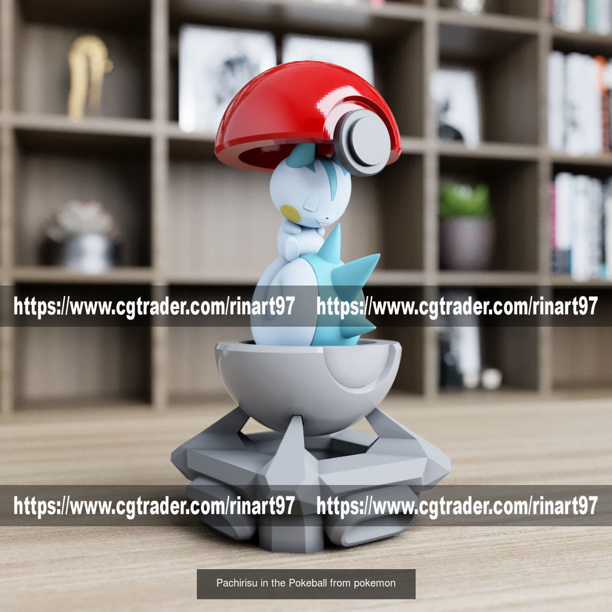 Summary of pokemons in pokeball 3D Model Collection_93