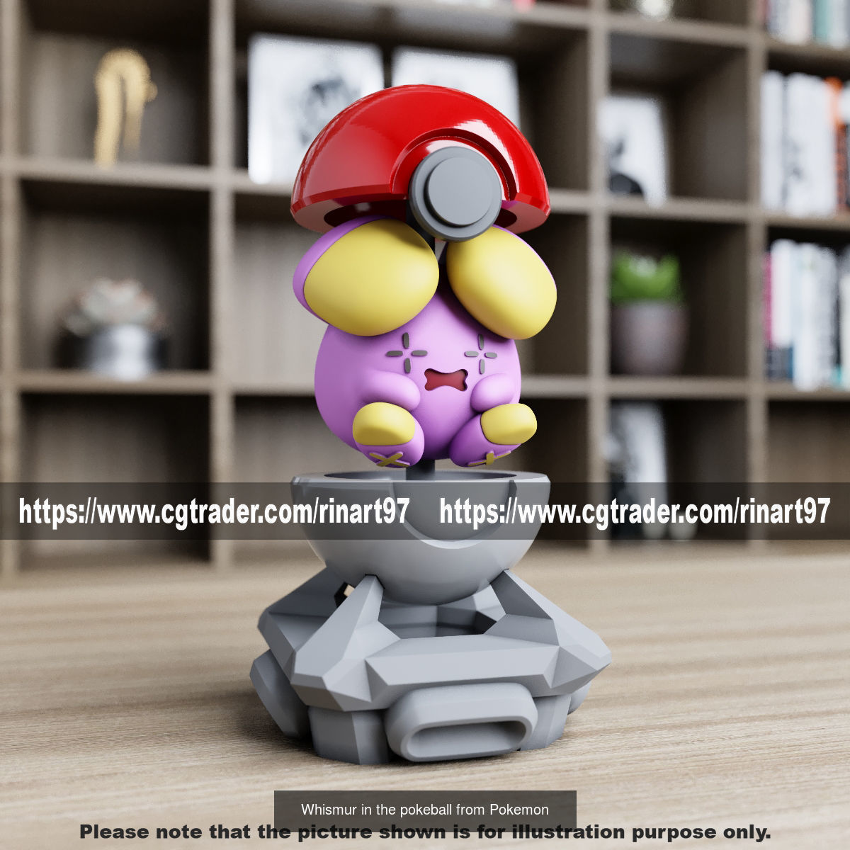 Summary of pokemons in pokeball 3D Model Collection_77