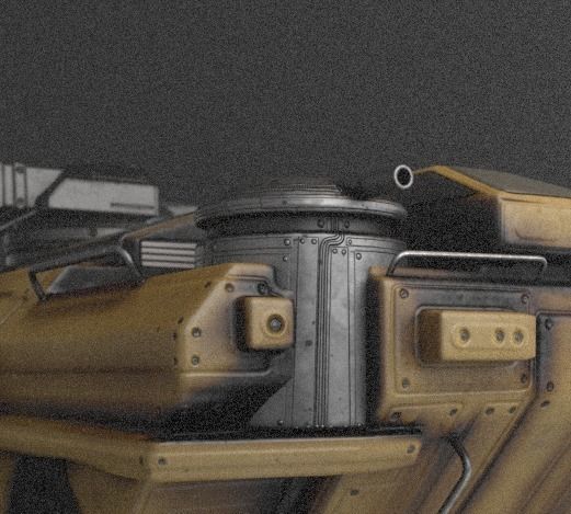 Amphibious Tank Rigged Low-poly 3D model_57