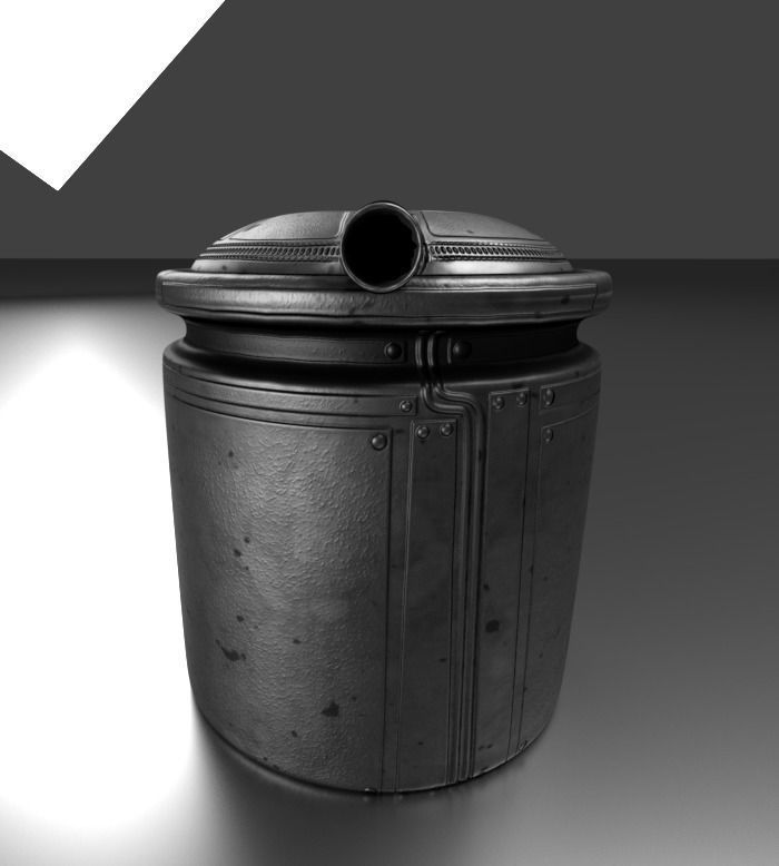 Amphibious Tank Rigged Low-poly 3D model_44