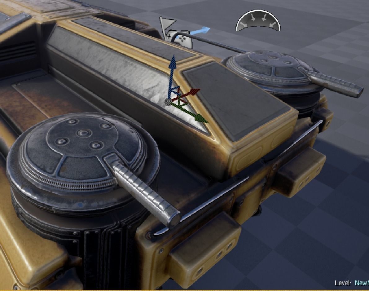 Amphibious Tank Rigged Low-poly 3D model_58