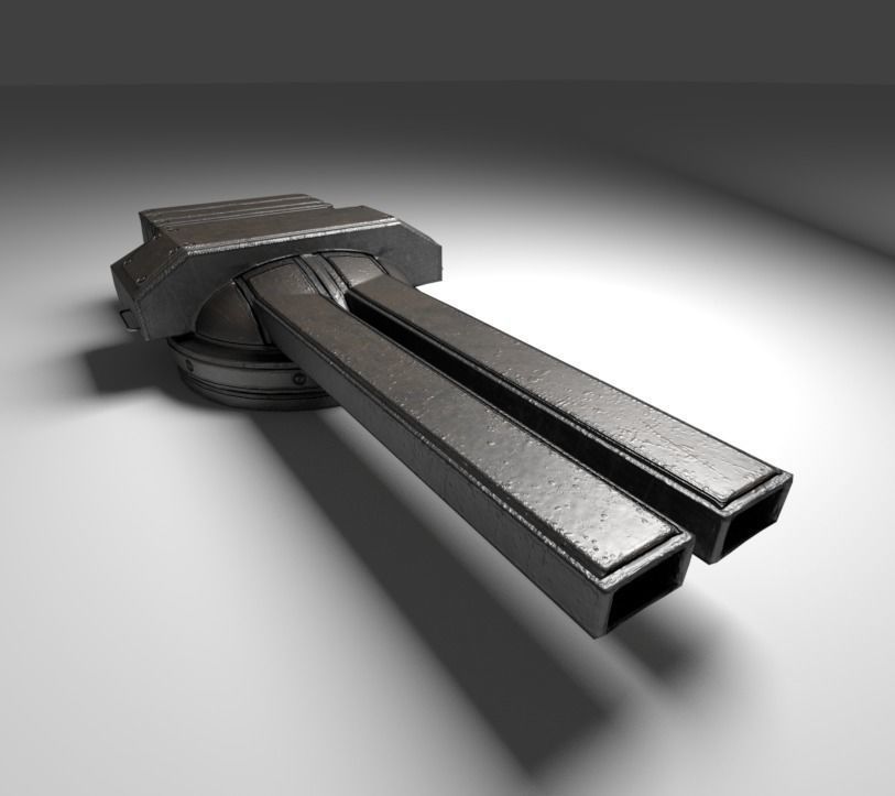 Amphibious Tank Rigged Low-poly 3D model_27