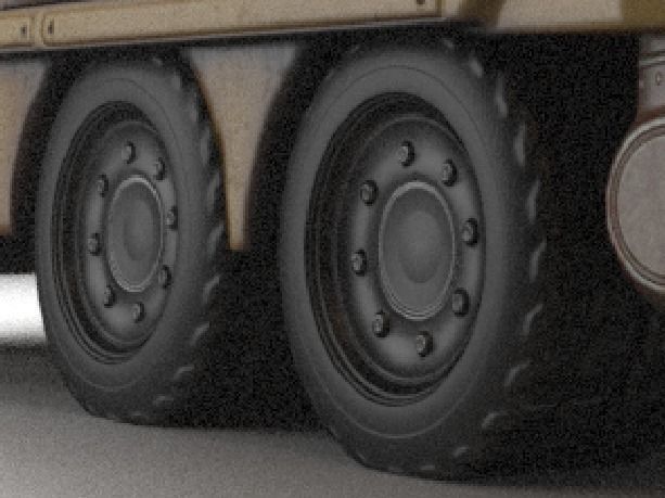 Amphibious Tank Rigged Low-poly 3D model_80