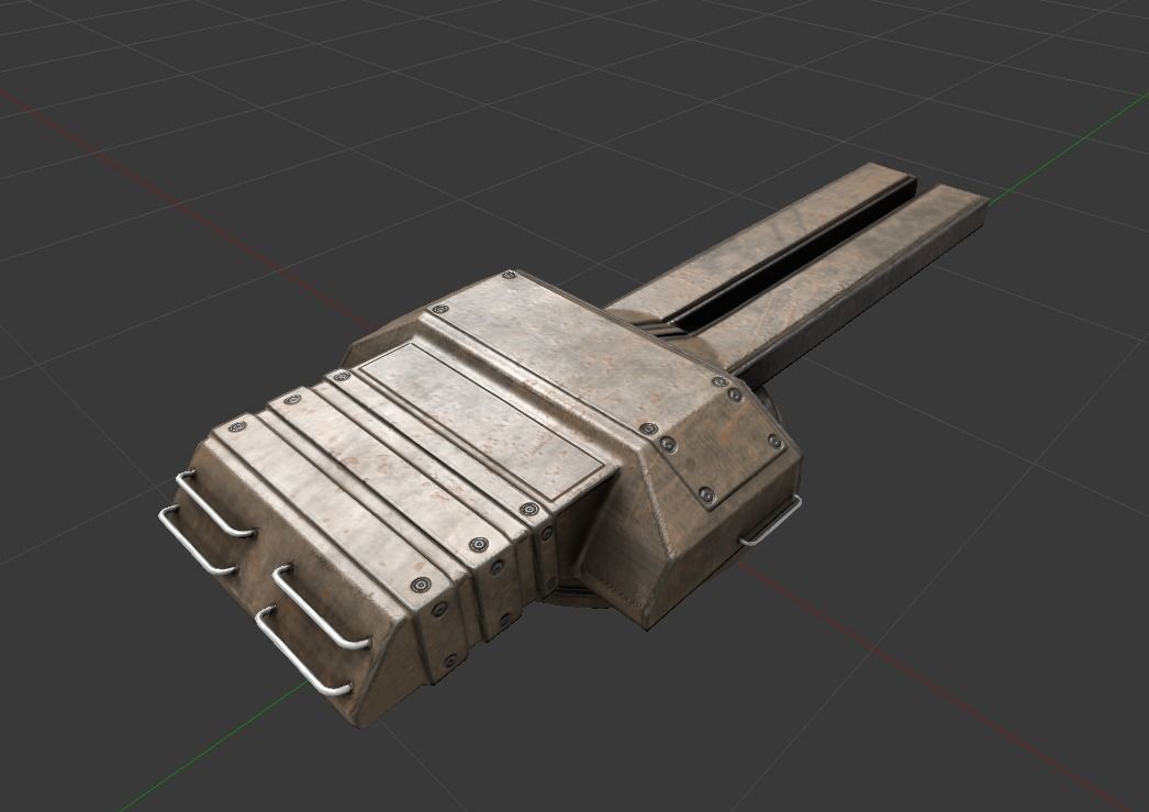 Amphibious Tank Rigged Low-poly 3D model_25