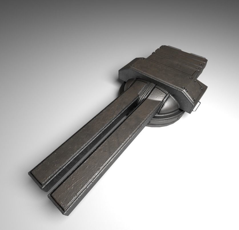 Amphibious Tank Rigged Low-poly 3D model_23