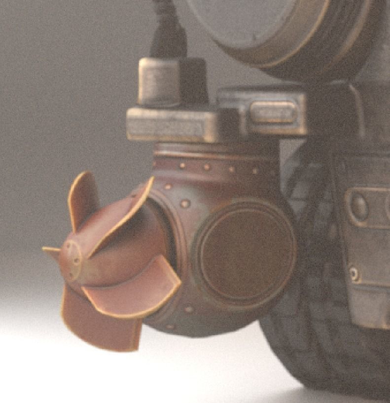 Amphibious Tank Rigged Low-poly 3D model_62