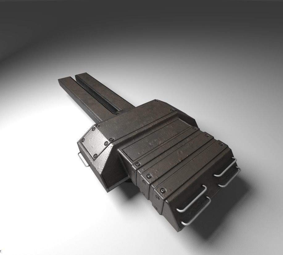 Amphibious Tank Rigged Low-poly 3D model_24