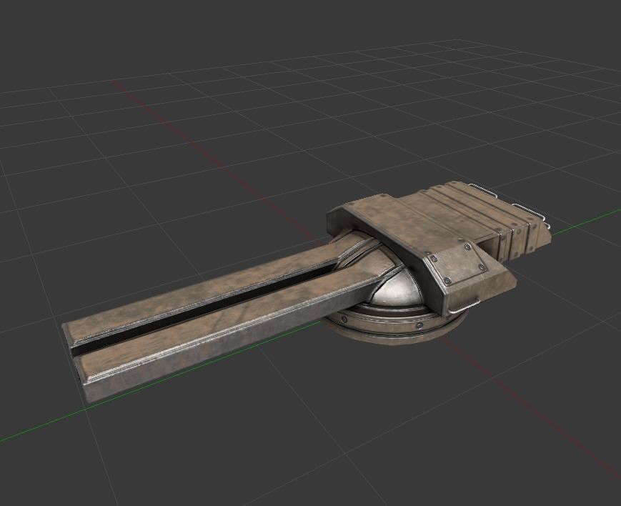 Amphibious Tank Rigged Low-poly 3D model_21