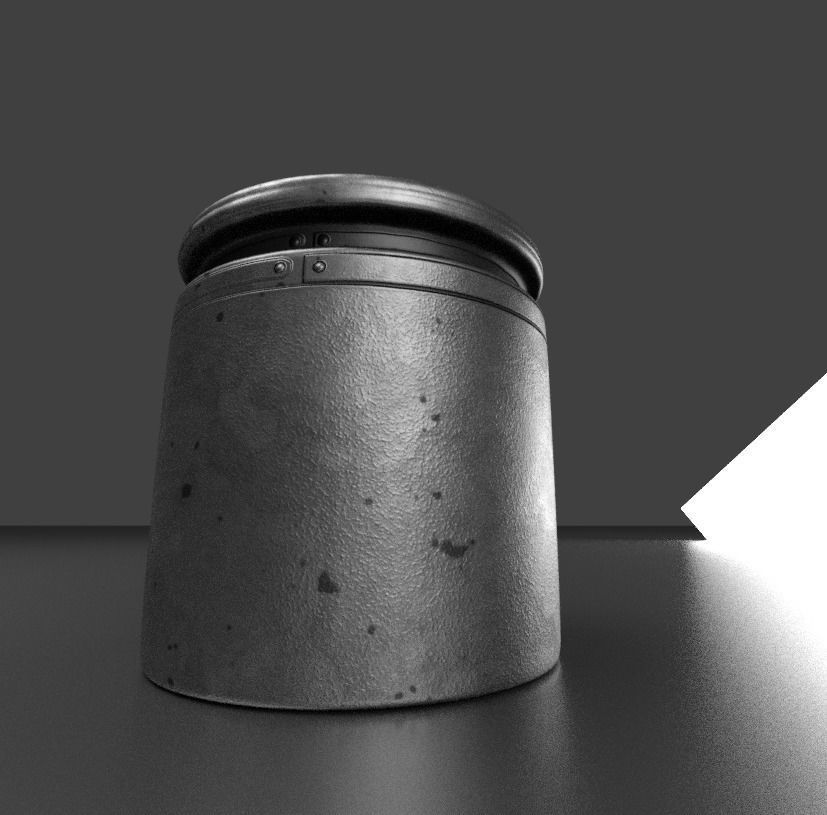 Amphibious Tank Rigged Low-poly 3D model_53