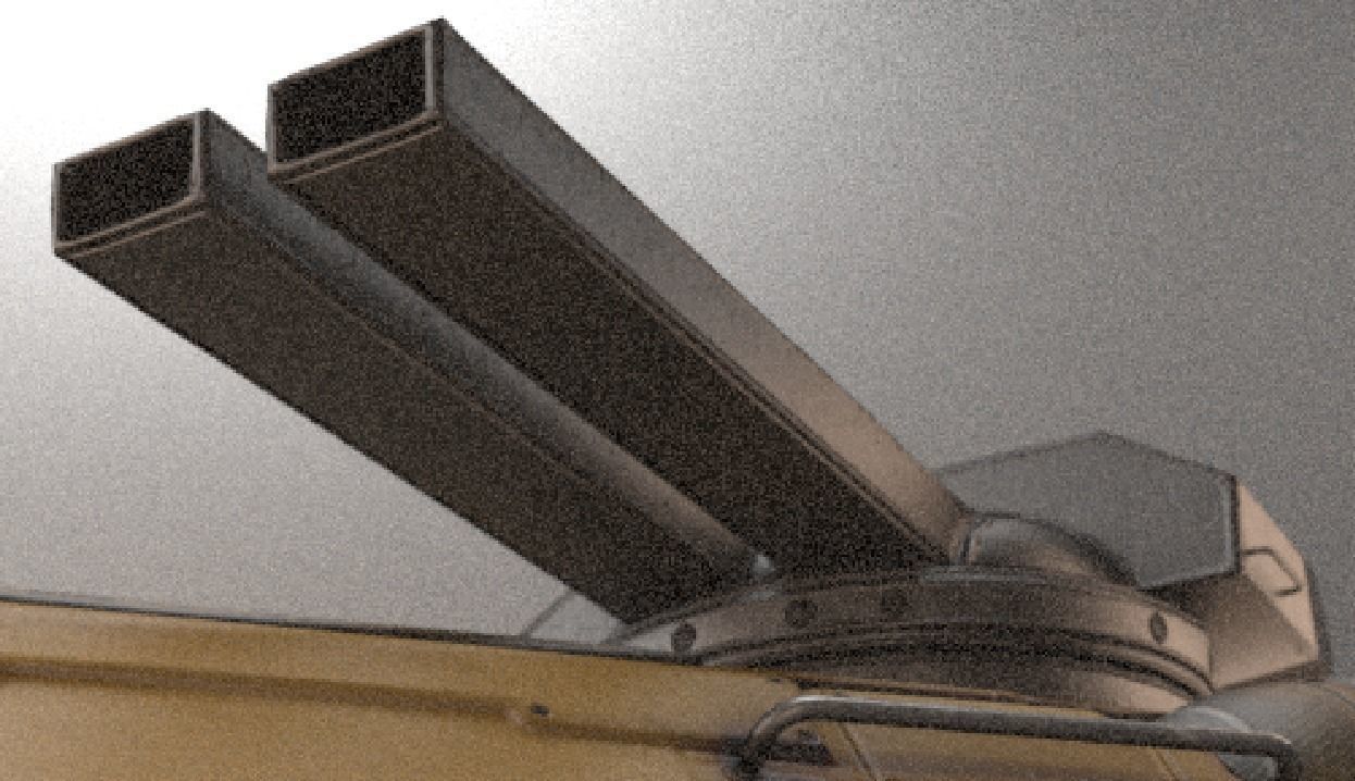 Amphibious Tank Rigged Low-poly 3D model_34