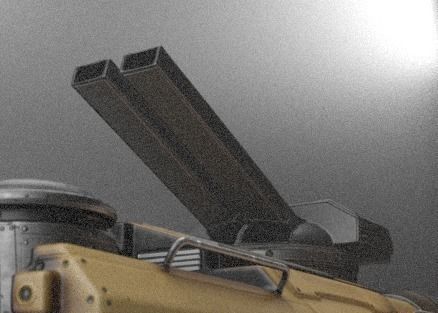 Amphibious Tank Rigged Low-poly 3D model_33