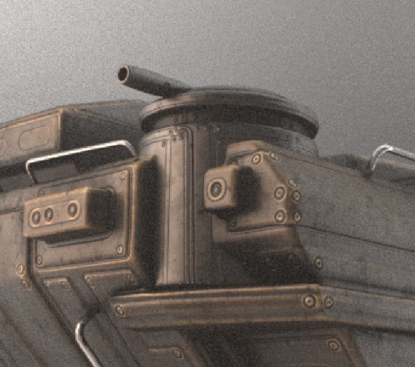 Amphibious Tank Rigged Low-poly 3D model_56