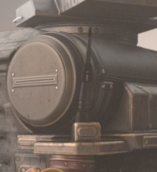 Amphibious Tank Rigged Low-poly 3D model_95