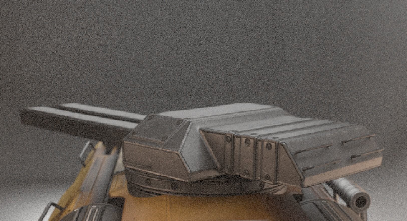 Amphibious Tank Rigged Low-poly 3D model_36