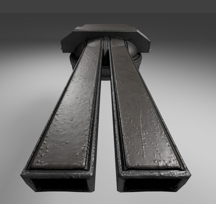 Amphibious Tank Rigged Low-poly 3D model_29