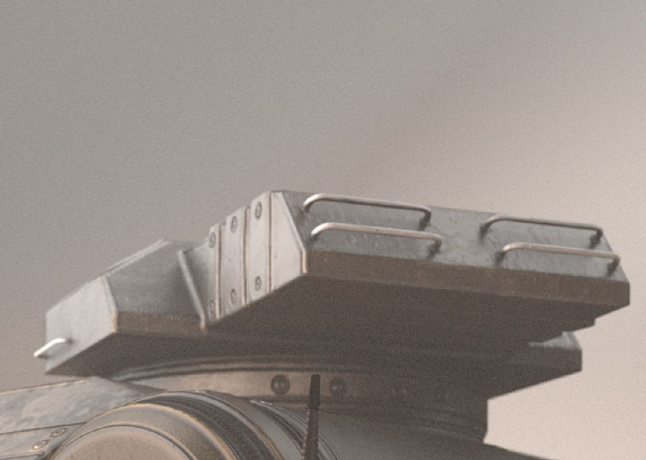 Amphibious Tank Rigged Low-poly 3D model_37