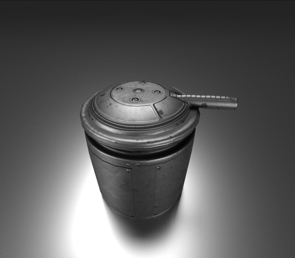 Amphibious Tank Rigged Low-poly 3D model_55