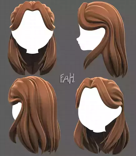 Base Hair for girl V58