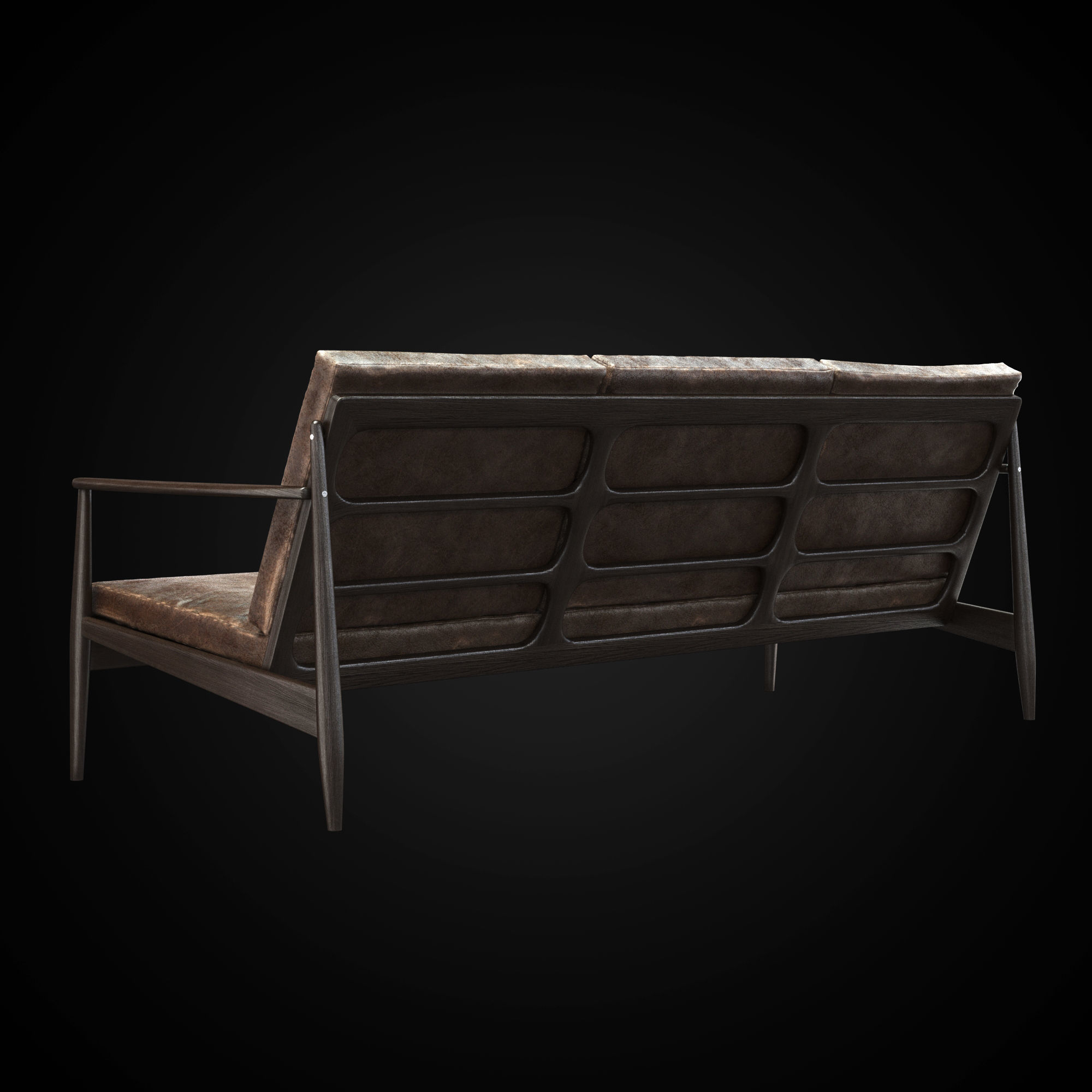 Danish sofa 3D model_2