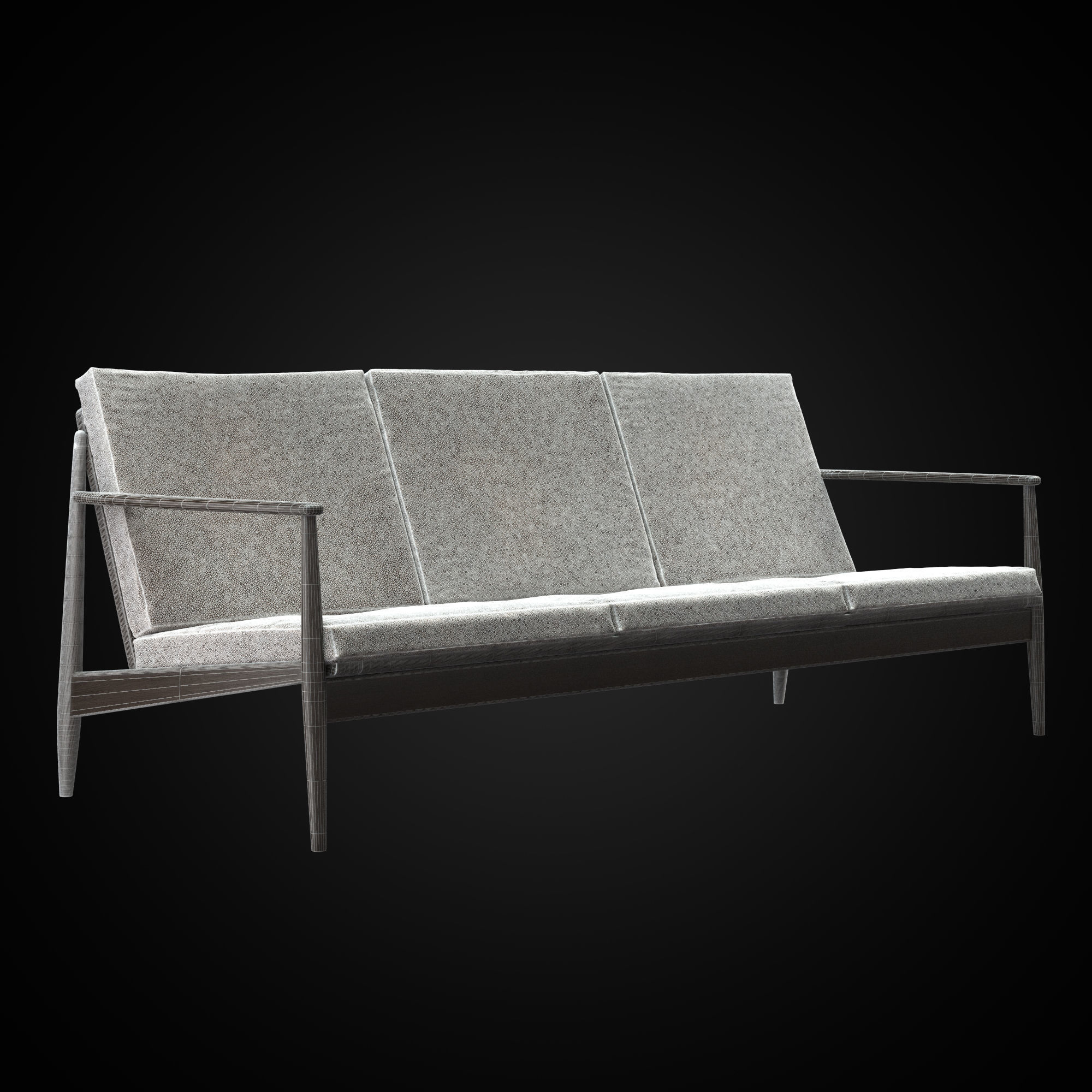 Danish sofa 3D model_3