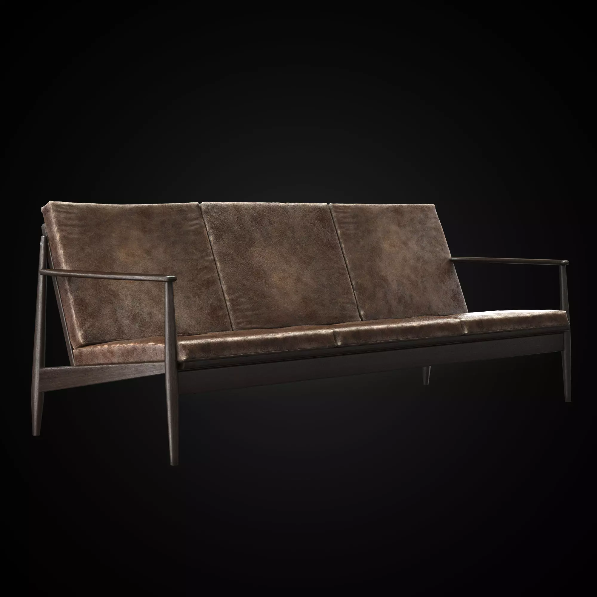 Danish sofa 3D model_0