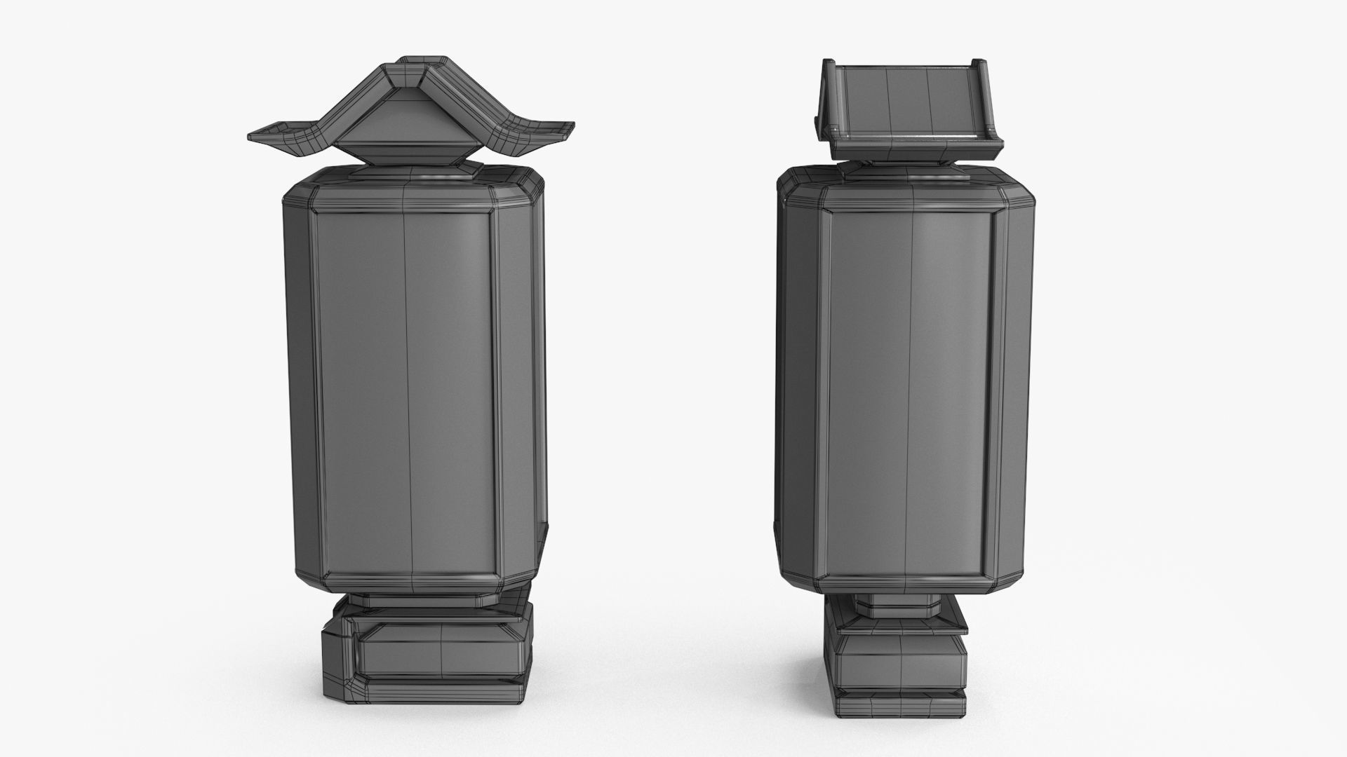 Sci-fi Billboard Sign v2 Low-poly 3D model_12