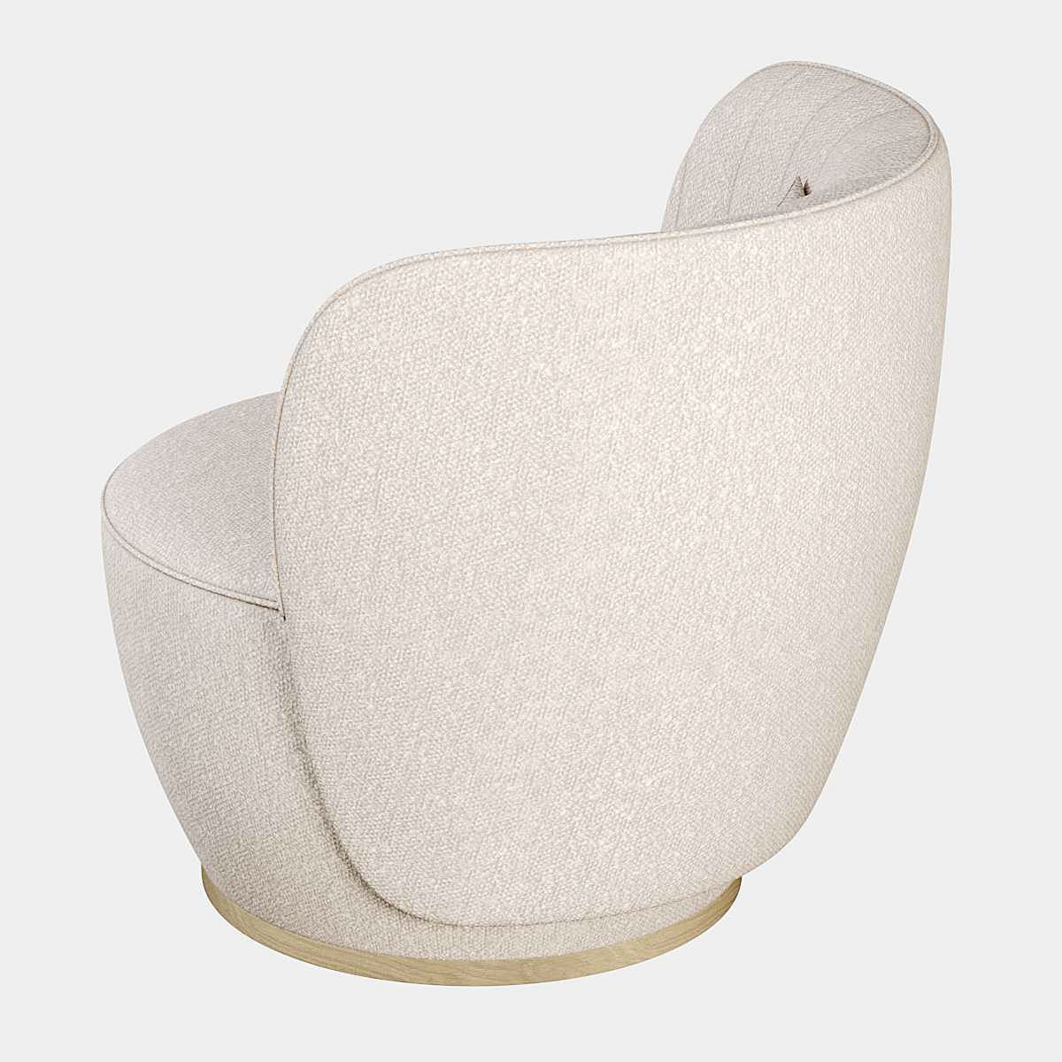 Pearl Armchair Low-poly 3D model_1