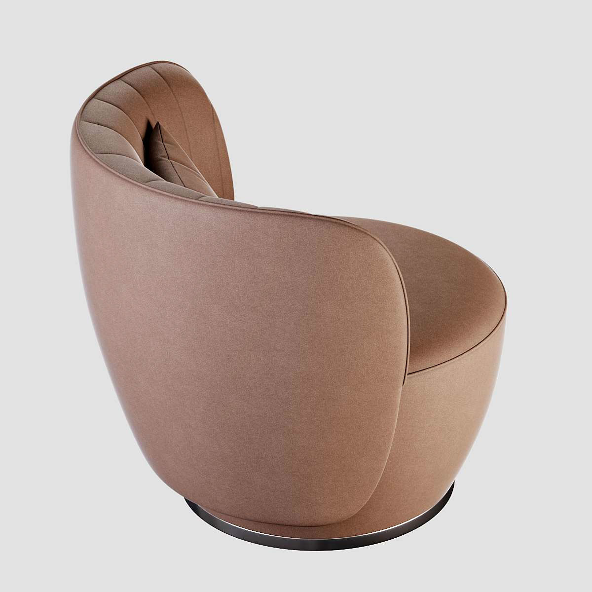 Pearl Armchair Low-poly 3D model_6