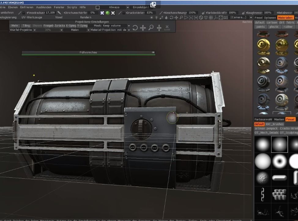 Futuristic Emergency Backup Generator  Low-poly 3D model_11