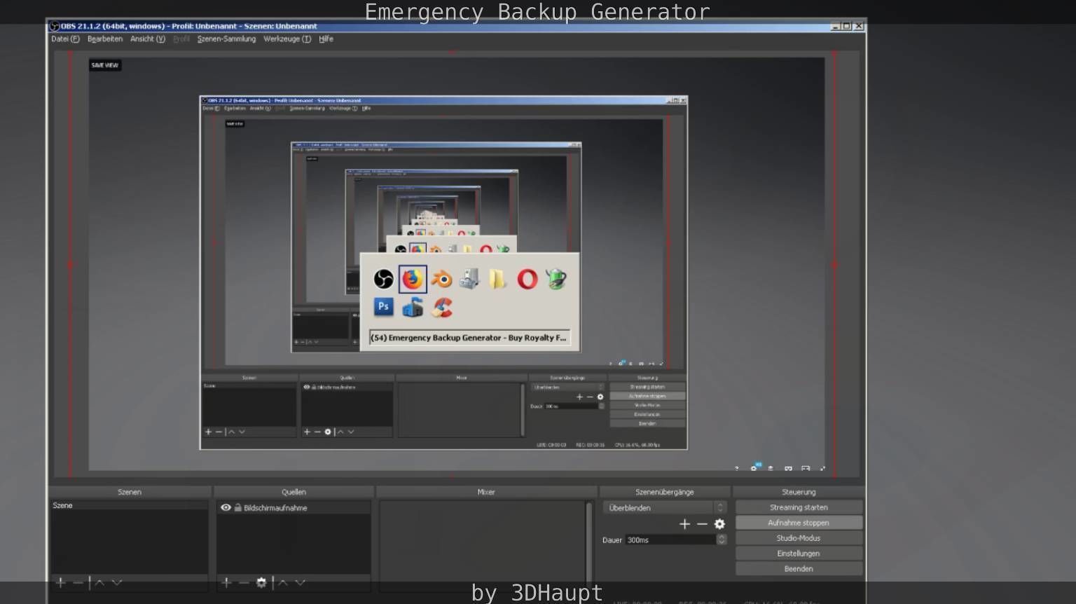 Futuristic Emergency Backup Generator  Low-poly 3D model_109