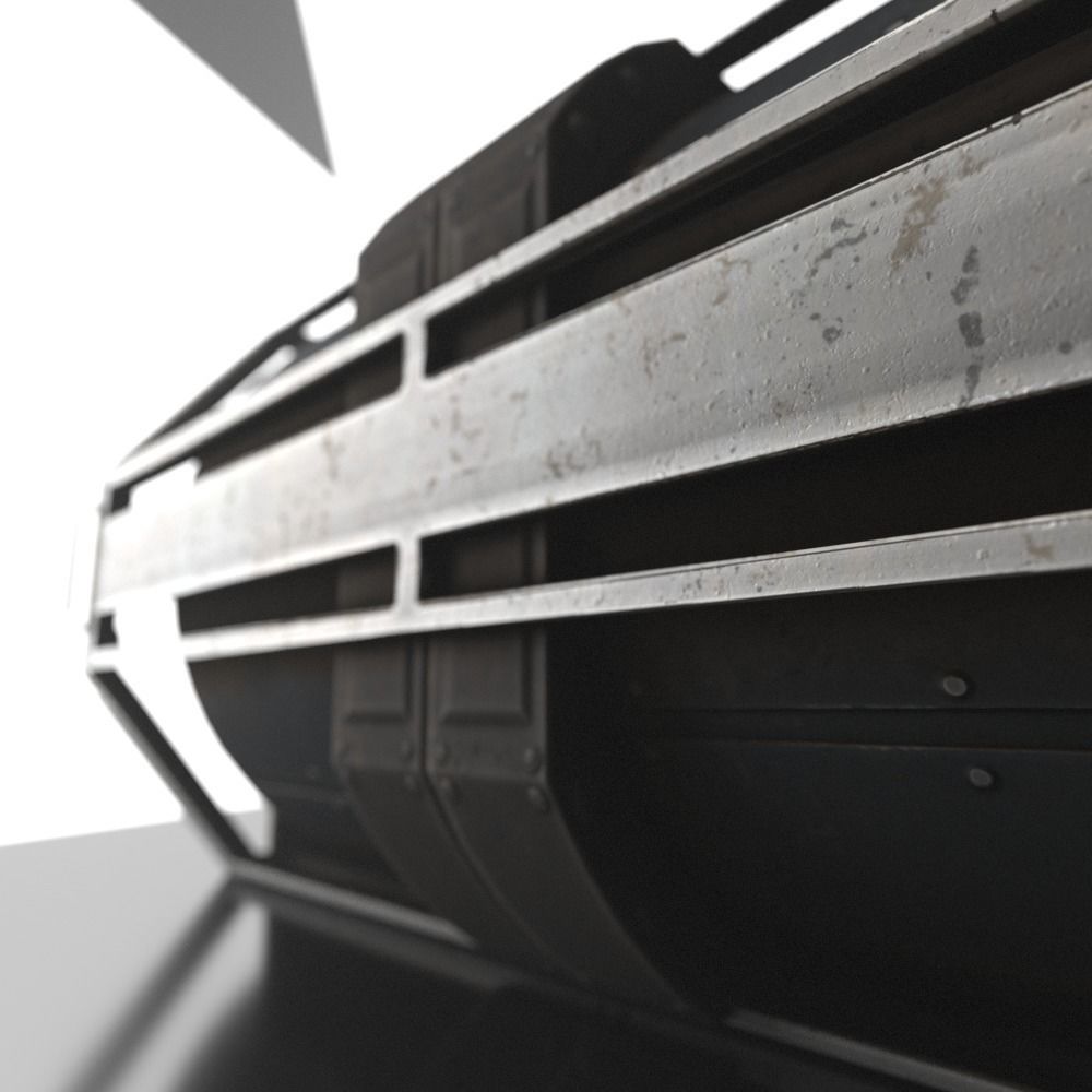 Futuristic Emergency Backup Generator  Low-poly 3D model_20