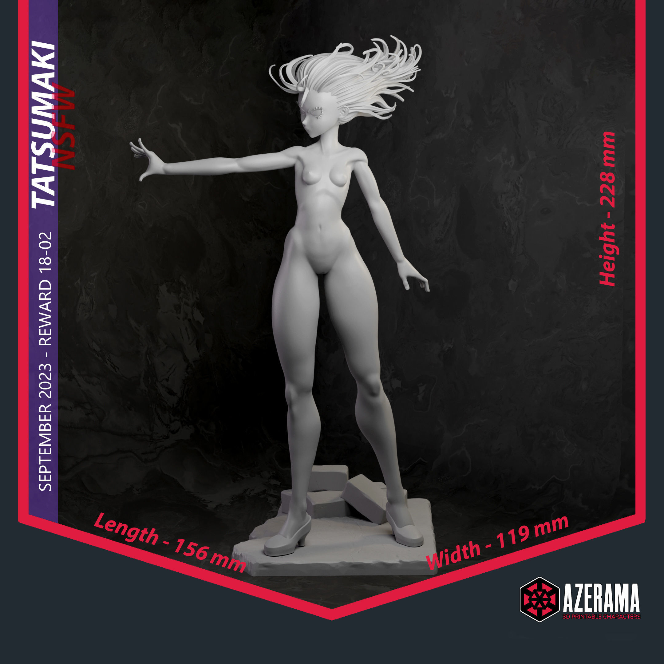 Saitama Tatsumaki NSFW STL Ready for 3D Printing 3D print model_5