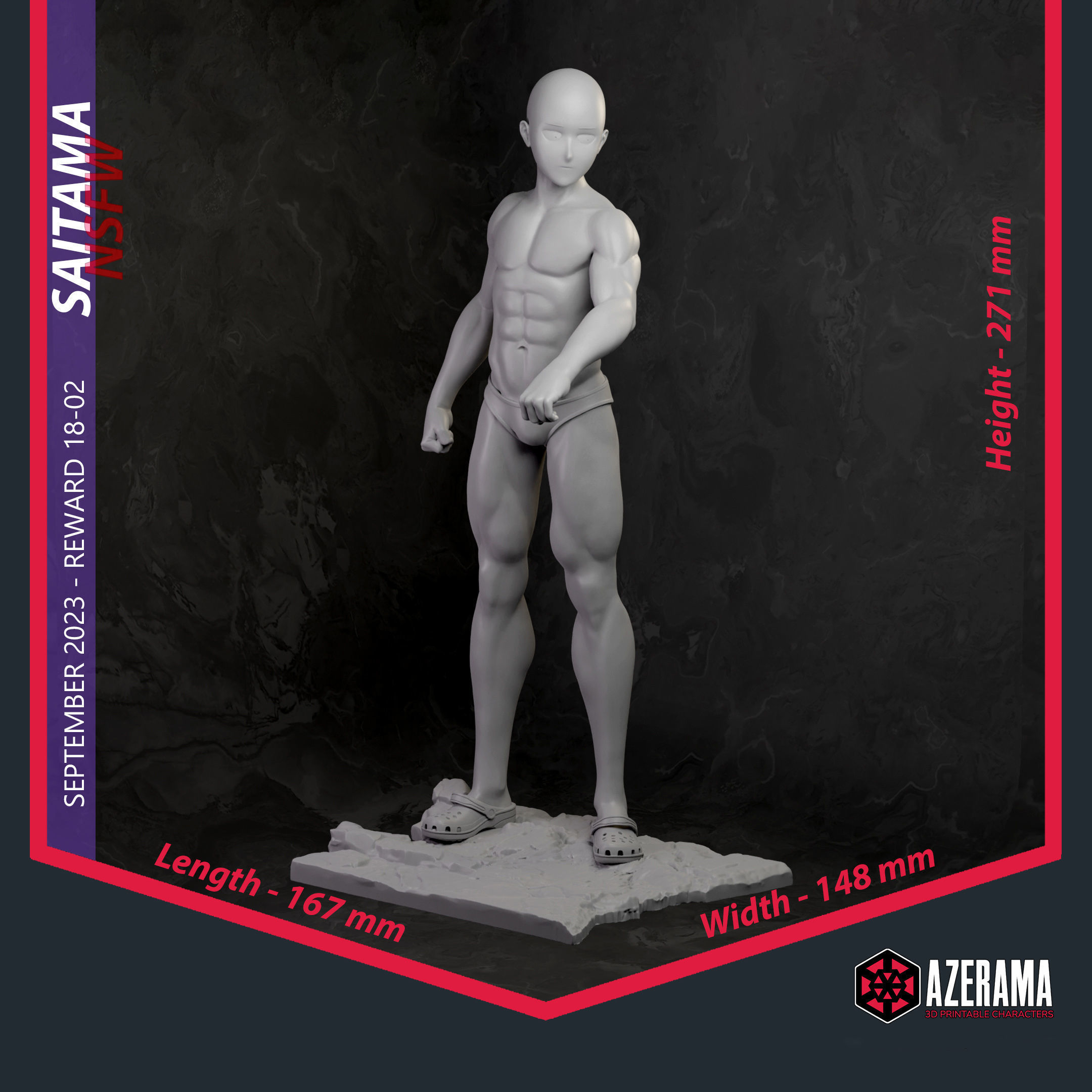 Saitama Tatsumaki NSFW STL Ready for 3D Printing 3D print model_7