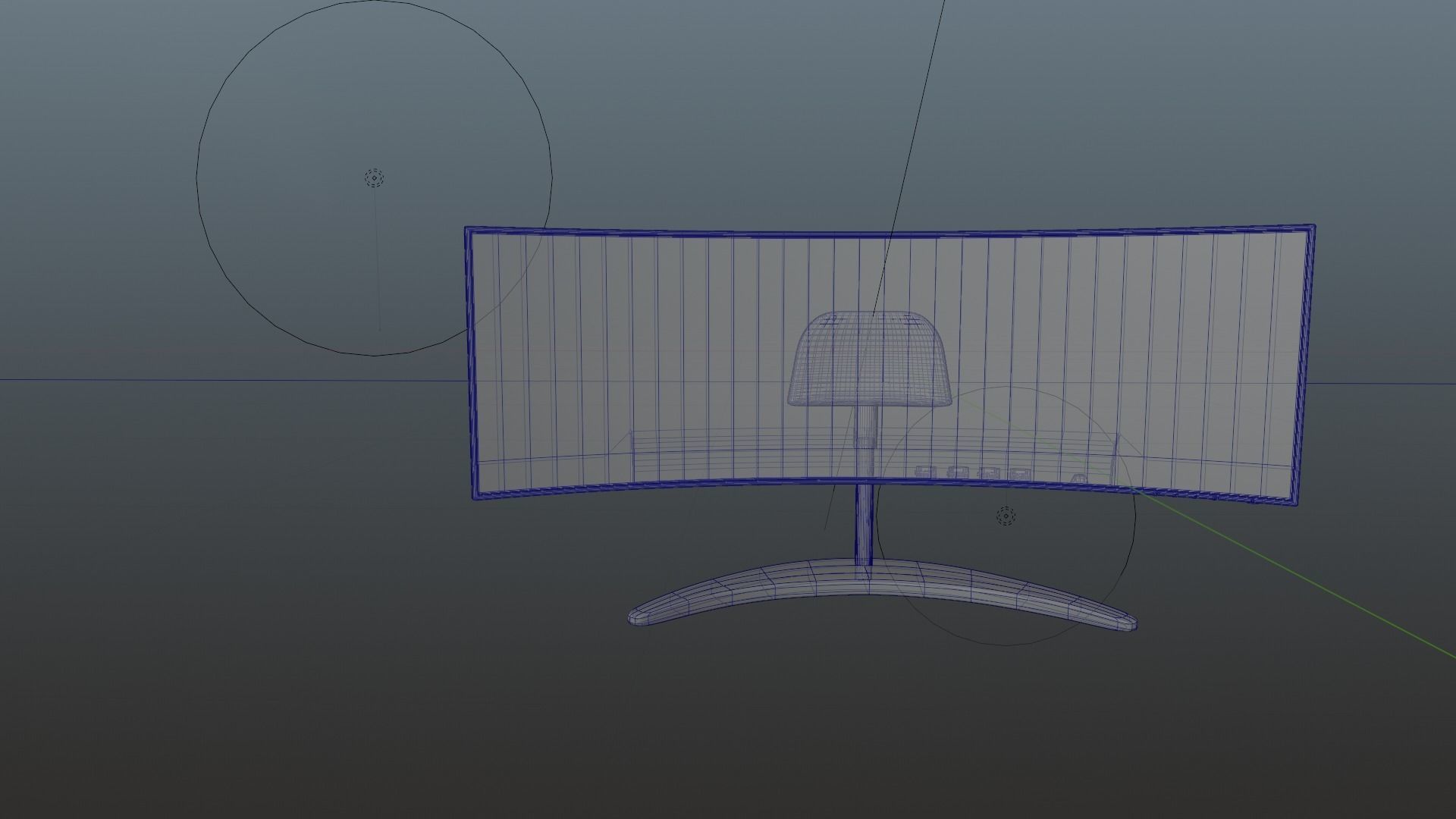 curved monitor  3D model_5