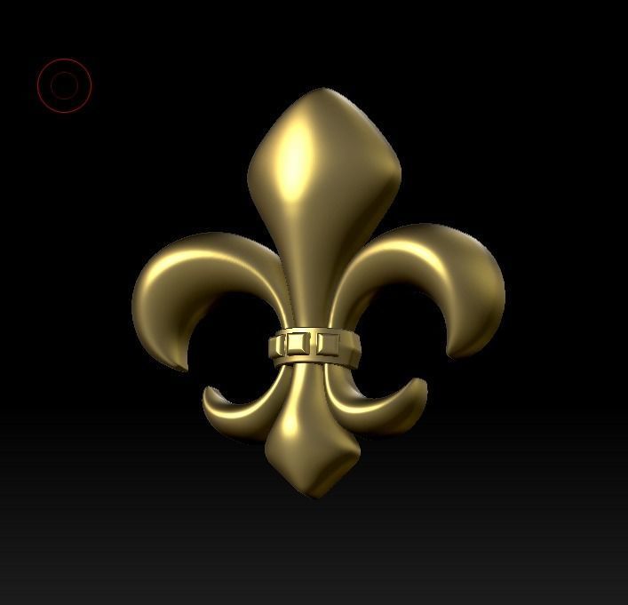 Chrome heart 3D print model_1