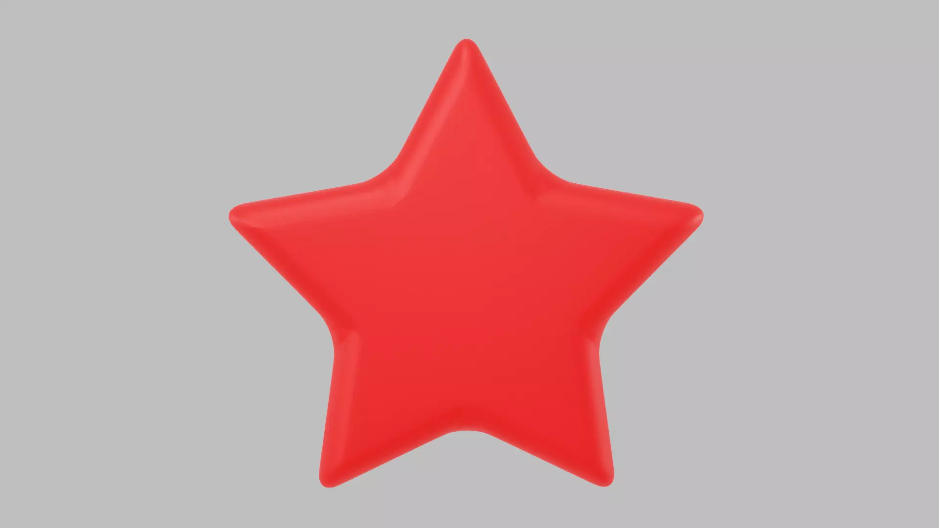 Red Star Low-poly 3D model_0